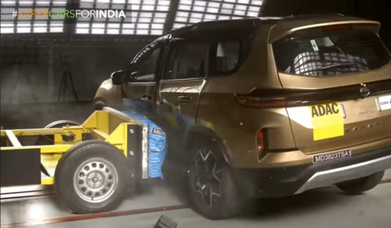 Tata Harrier EV crash test