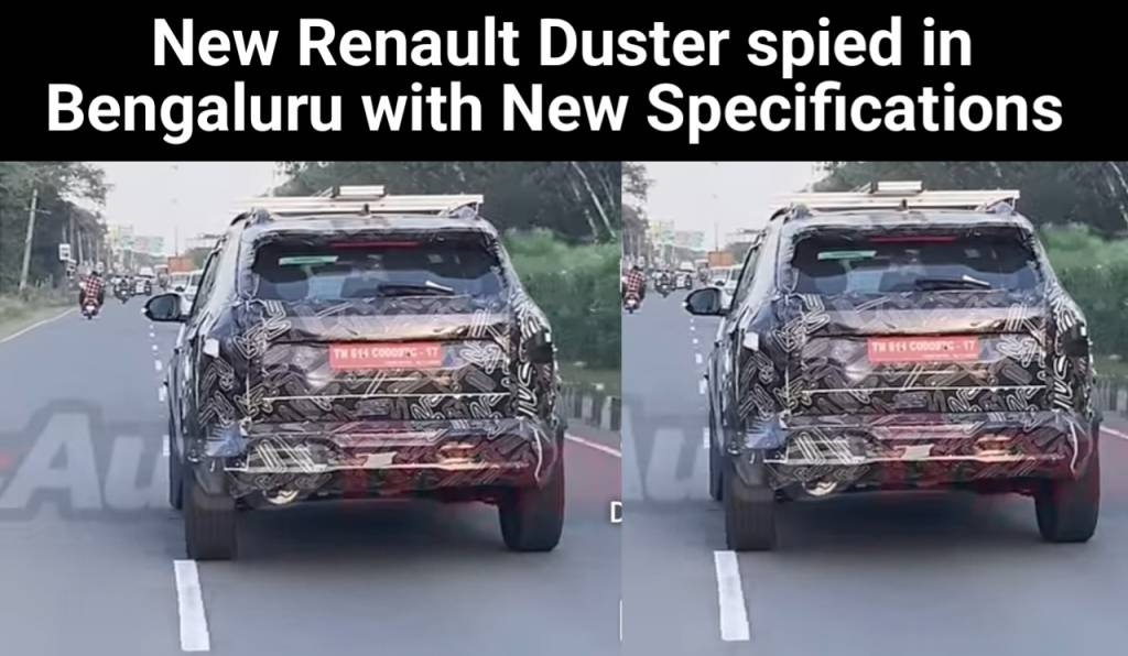 New Renault Duster spied in Bengaluru
